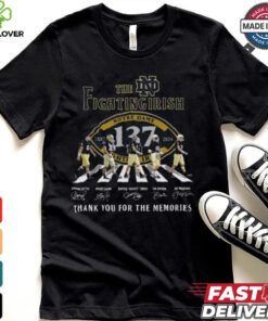 Notre Dame Fighting Irish 137 Years Of The Memories 1887 2024 Signatures Shirt