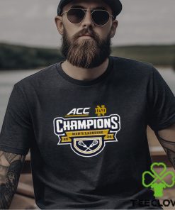 Notre Dame Fighting Irish 2024 Acc Men’s Lacrosse Tournament Champions T Shirt