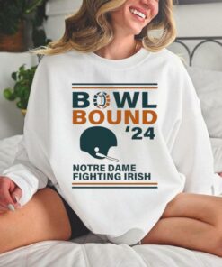 Notre Dame Fighting Irish 2024 Bowl Bound Helmet Shirt