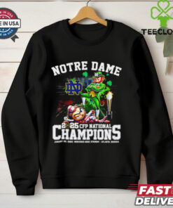 Notre Dame Fighting Irish 2025 CFP National Championship Champions mascot shirt