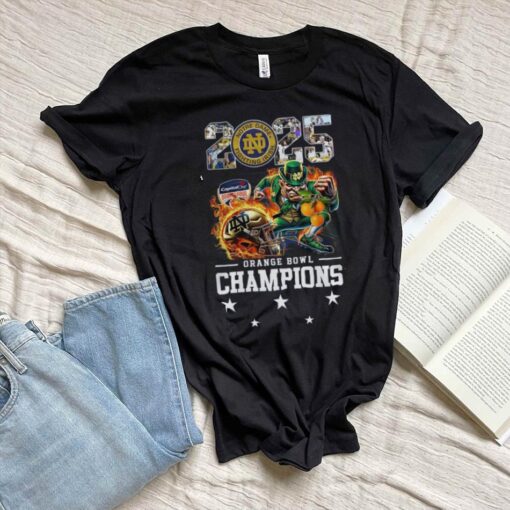 Notre Dame Fighting Irish 2025 Orange Bowl Champions Celebration Season Shirt
