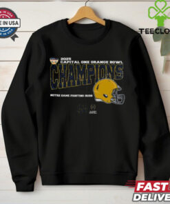 Notre Dame Fighting Irish 2025 Orange Bowl Champions College Football Playoff Semifinal Vintage Style With Helmet Unisex T Shirt