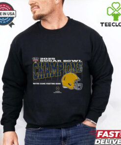 Notre Dame Fighting Irish 2025 Sugar Bowl Champions College Football Playoff Quarterfinal Vintage Style With Helmet Unisex T Shirt