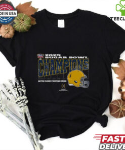 Notre Dame Fighting Irish 2025 Sugar Bowl Champions College Football Playoff Quarterfinal Vintage Style With Helmet Unisex T Shirt