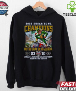 Notre Dame Fighting Irish Beat Georgia Football 2025 Sugar Bowl Champions T Shirt