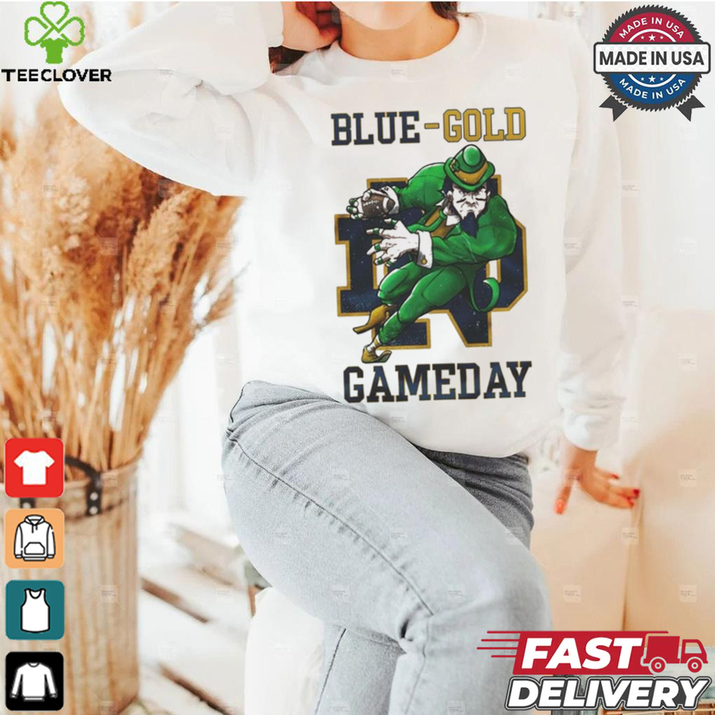 Notre Dame Fighting Irish Blue Gold Gameday Shirt Notre Dame Fighting Irish Blue Gold Gameday Shirt