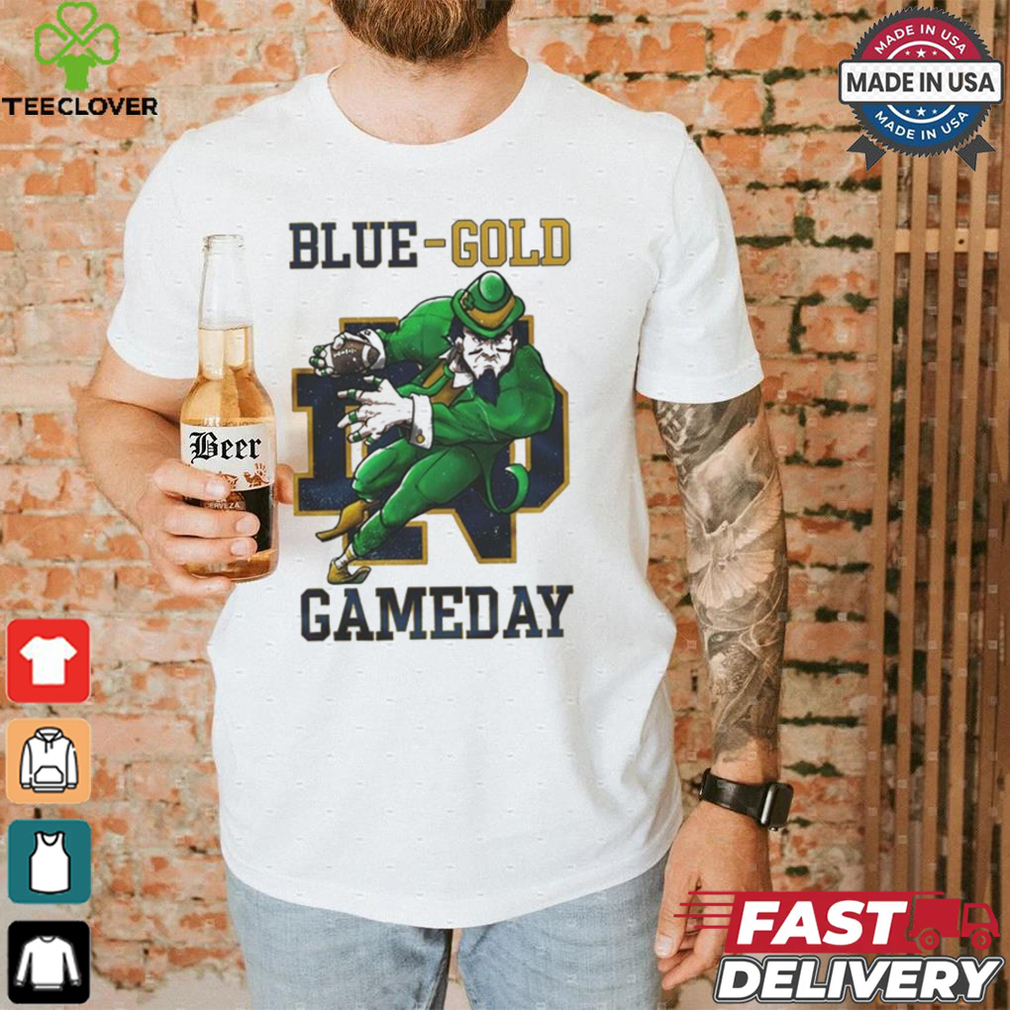 Notre Dame Fighting Irish Blue Gold Gameday Shirt Notre Dame Fighting Irish Blue Gold Gameday Shirt