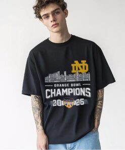 Notre Dame Fighting Irish Capital One 2025 Orange Bowl Champions Hoodie T Shirt