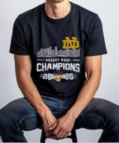 Notre Dame Fighting Irish Capital One 2025 Orange Bowl Champions Hoodie T Shirt