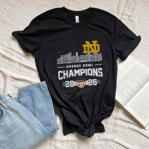 Notre Dame Fighting Irish Capital One 2025 Orange Bowl Champions Hoodie T Shirt