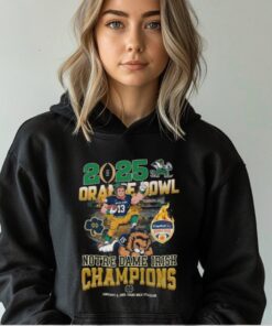 Notre Dame Fighting Irish Champions 2025 Orange Bowl Football T Shirt