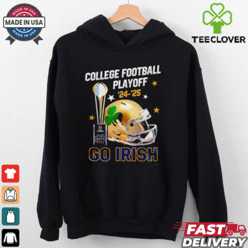 Notre Dame Fighting Irish College Football Playoff 2024 25 go Irish helmet shirt