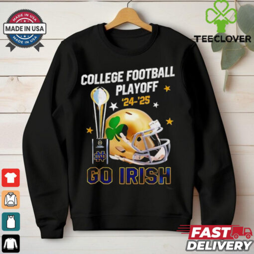 Notre Dame Fighting Irish College Football Playoff 2024 25 go Irish helmet shirt