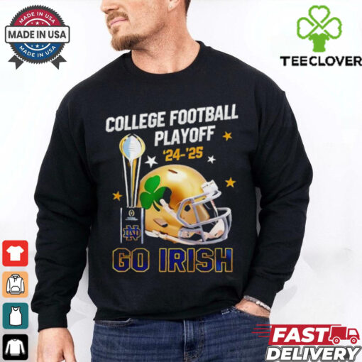 Notre Dame Fighting Irish College Football Playoff 2024 25 go Irish helmet shirt