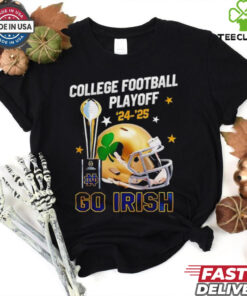 Notre Dame Fighting Irish College Football Playoff 2024 25 go Irish helmet shirt