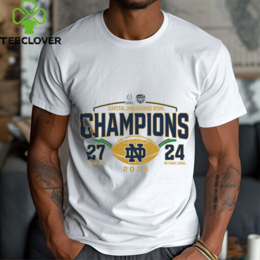 Notre Dame Fighting Irish College Football Playoff 2025 Orange Bowl Champions Huddle Up T Shirt