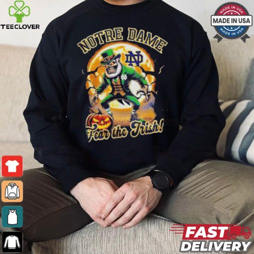 Notre Dame Fighting Irish Football Fear The Trish Halloween shirt