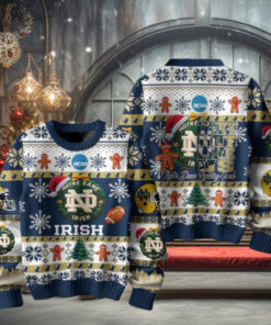 Notre Dame Fighting Irish Football They Not Like Us Christmas Ugly Sweater