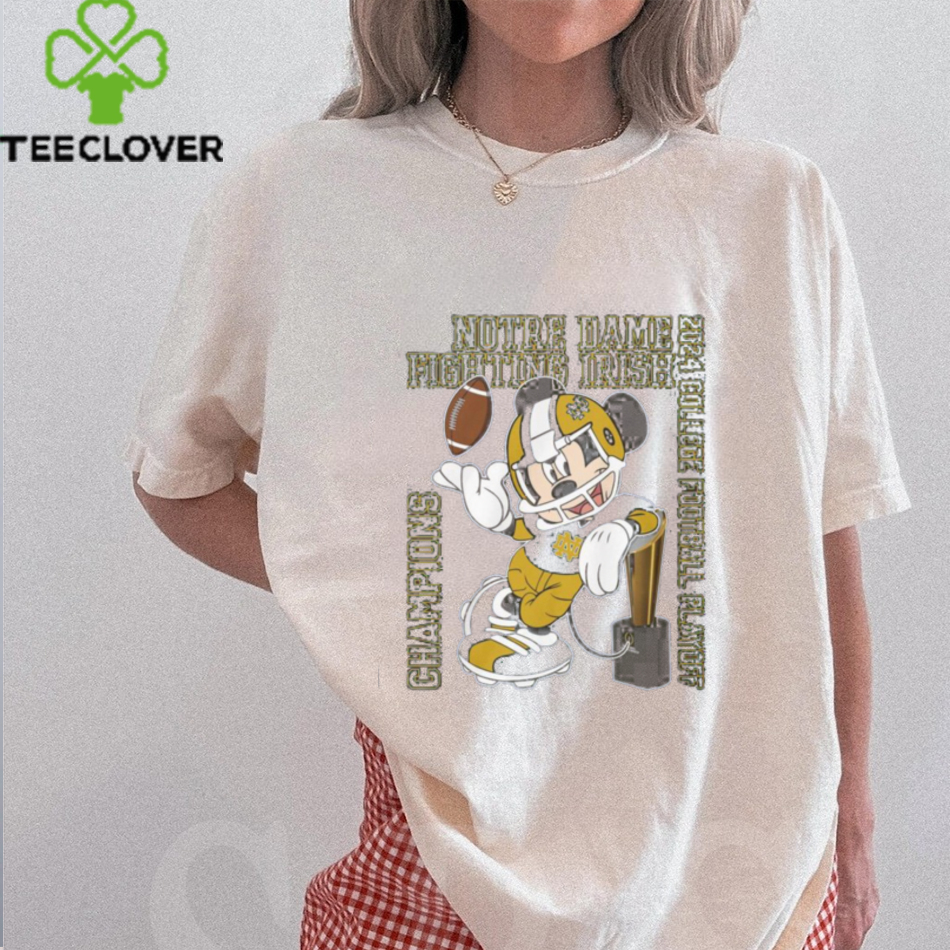 Notre Dame Fighting Irish Football x Mickey College Playoff Champions 2024 Limited Edition T Shirt Notre Dame Fighting Irish Football x Mickey College Playoff Champions 2024 Limited Edition T Shirt
