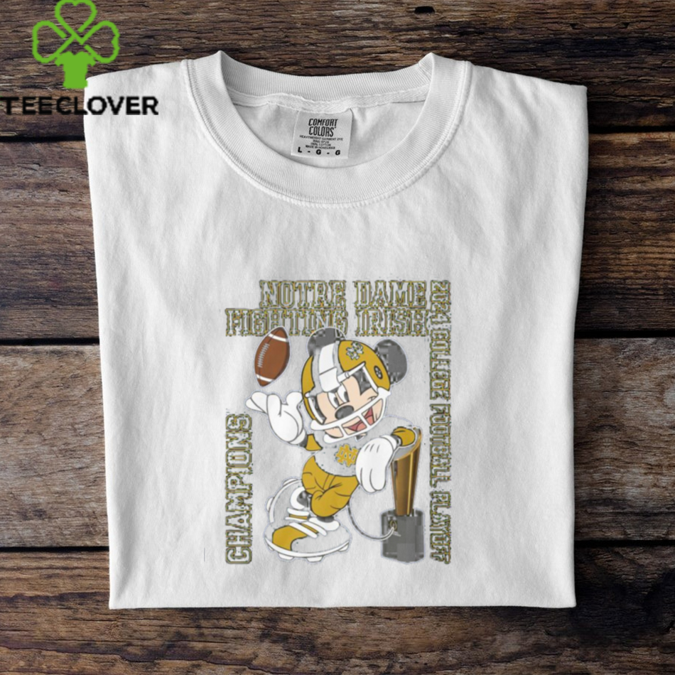 Notre Dame Fighting Irish Football x Mickey College Playoff Champions 2024 Limited Edition T Shirt Notre Dame Fighting Irish Football x Mickey College Playoff Champions 2024 Limited Edition T Shirt