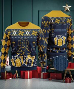 Notre Dame Fighting Irish Funny Ugly Christmas Sweater, Ugly Sweater, Christmas Sweaters, Hoodie, Sweatshirt, Sweater