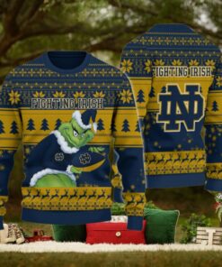 Notre Dame Fighting Irish Grinch Ugly Christmas Sweater
