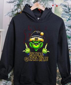 Notre Dame Fighting Irish Grinch middle finger haters gonna hate hoodie, sweater, longsleeve, shirt v-neck, t-shirt mens t hoodie, sweater, longsleeve, shirt v-neck, t-shirt