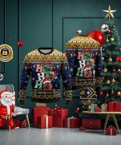 Notre Dame Fighting Irish Ho Ho Ho 3D Print Christmas Wool Sweater, Ugly Sweater, Christmas Sweaters, Hoodie, Sweater