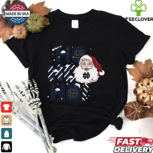 Notre Dame Fighting Irish Ho Ho Ho Santa Claus Christmas shirt