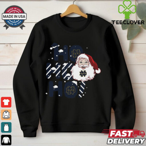 Notre Dame Fighting Irish Ho Ho Ho Santa Claus Christmas shirt