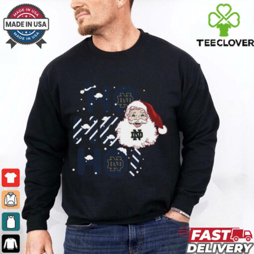 Notre Dame Fighting Irish Ho Ho Ho Santa Claus Christmas shirt