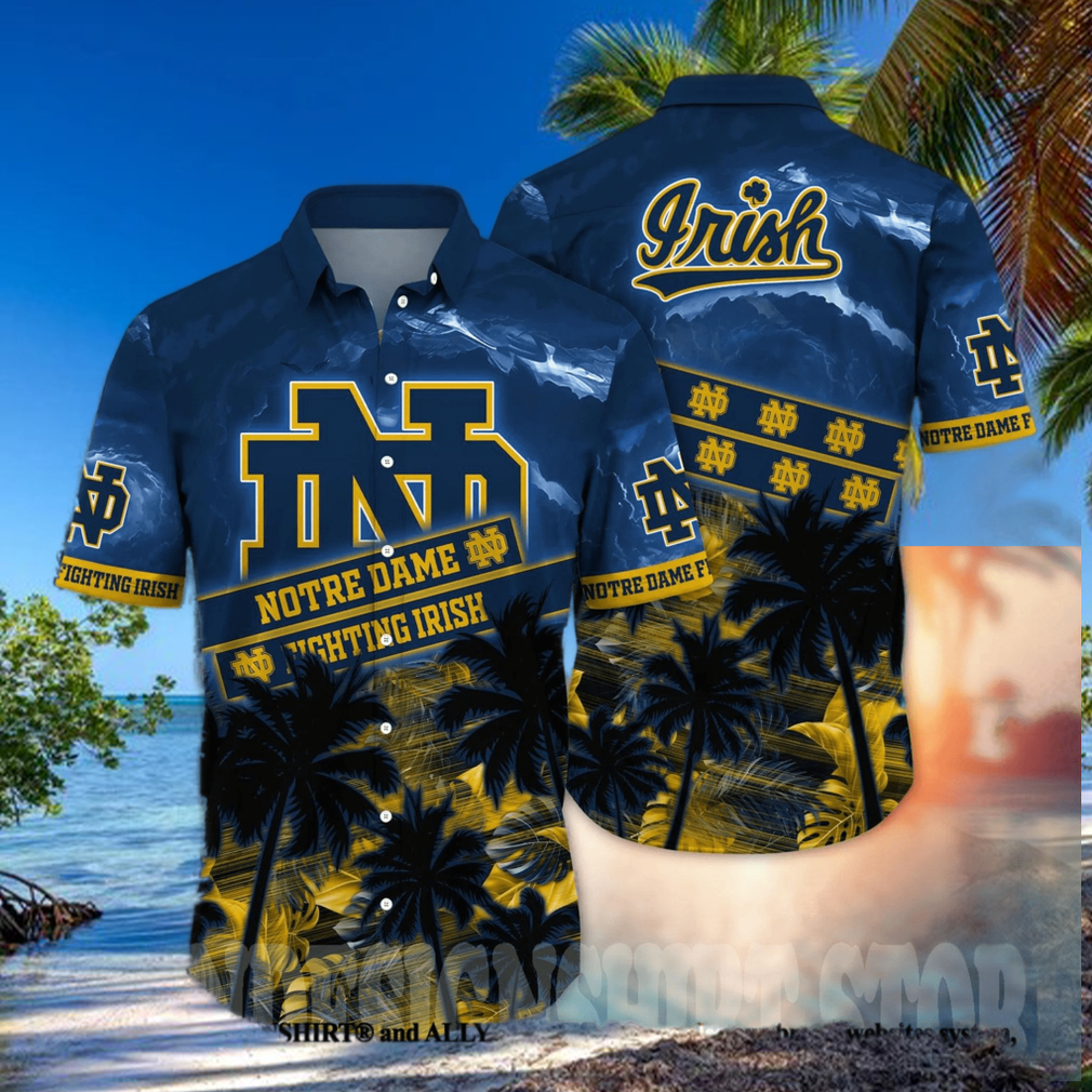 Notre Dame Fighting Irish NCAA Floral Classic All Over Printed Hawaiian Shirt Notre Dame Fighting Irish NCAA Floral Classic All Over Printed Hawaiian Shirt