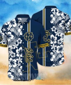 Notre Dame Fighting Irish NCAA Floral Full Printing Hawaiian Shirt