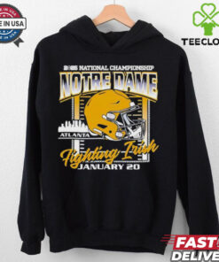 Notre Dame Fighting Irish National Championship 2025 A Town Bound Atlanta January 20 2025 Helmet T shirts