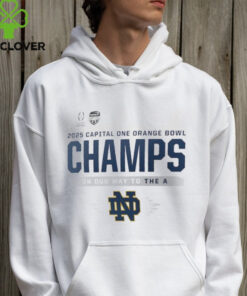 Notre Dame Fighting Irish Nike College Football Playoff 2025 Orange Bowl Champions Locker Room T Shirt