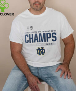 Notre Dame Fighting Irish Nike College Football Playoff 2025 Orange Bowl Champions Locker Room T Shirt