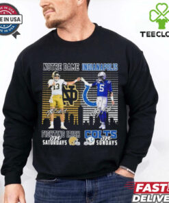 Notre Dame Fighting Irish On Saturdays X Indianapolis Colts On Sundays Shirt