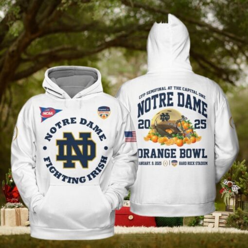 Notre Dame Fighting Irish Orange Bowl 2025 Hard Rock Stadium Hoodie T Shirt