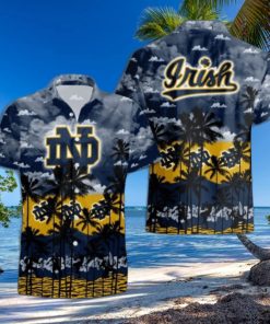 Notre Dame Fighting Irish Palms Tree Hawaiian Shirt