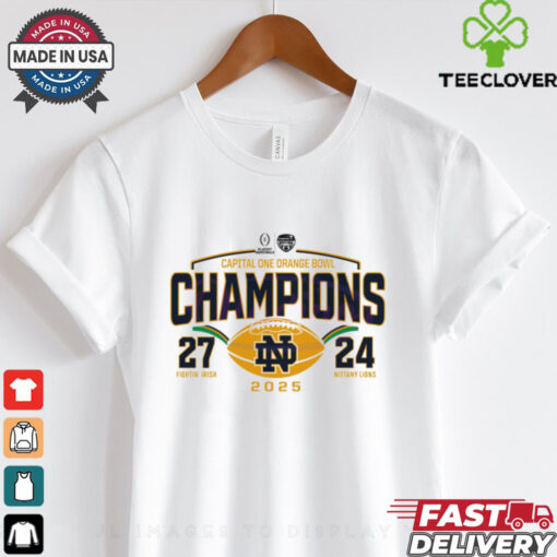 Notre Dame Fighting Irish Playoff 2025 Orange Bowl Champions Shirt