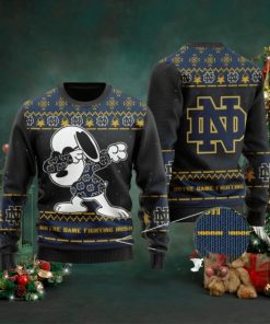 Notre Dame Fighting Irish Snoopy Dabbing Holiday Party Ugly Christmas Sweater, Ugly Sweater, Christmas Sweaters, Hoodie, Sweatshirt, Sweater