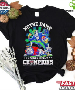 Notre Dame Fighting Irish The Sugar Bowl 2025 Champions Fan Favorite Shirt with a bold design, celebrating the victory, perfect for Fighting Irish fans.