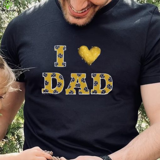 Notre Dame Fighting Irish Tiny Turnip Toddler I Love Dad T Shirt