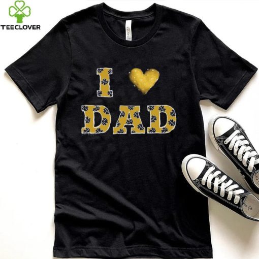 Notre Dame Fighting Irish Tiny Turnip Toddler I Love Dad T Shirt