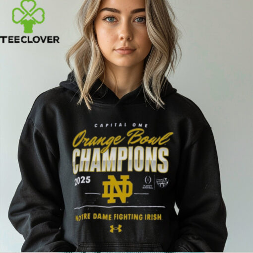 Notre Dame Fighting Irish Under Armour College Football Playoff 2025 Orange Bowl Champions T Shirt