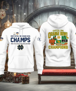Notre Dame Fighting Irish Winner 2025 Orange Bowl Champions New Edition Hoodie