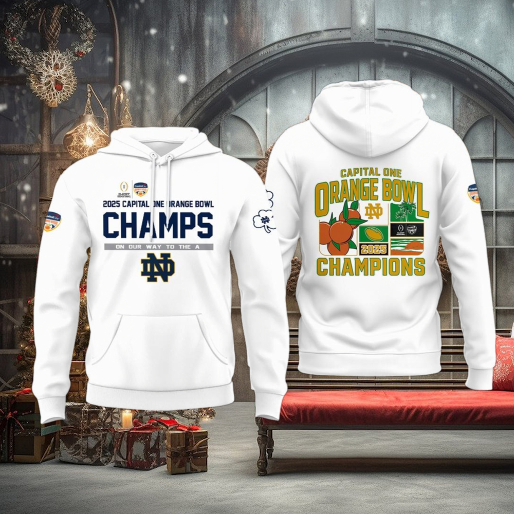 Notre Dame Fighting Irish Winner 2025 Orange Bowl Champions New Edition Hoodie Notre Dame Fighting Irish Winner 2025 Orange Bowl Champions New Edition Hoodie
