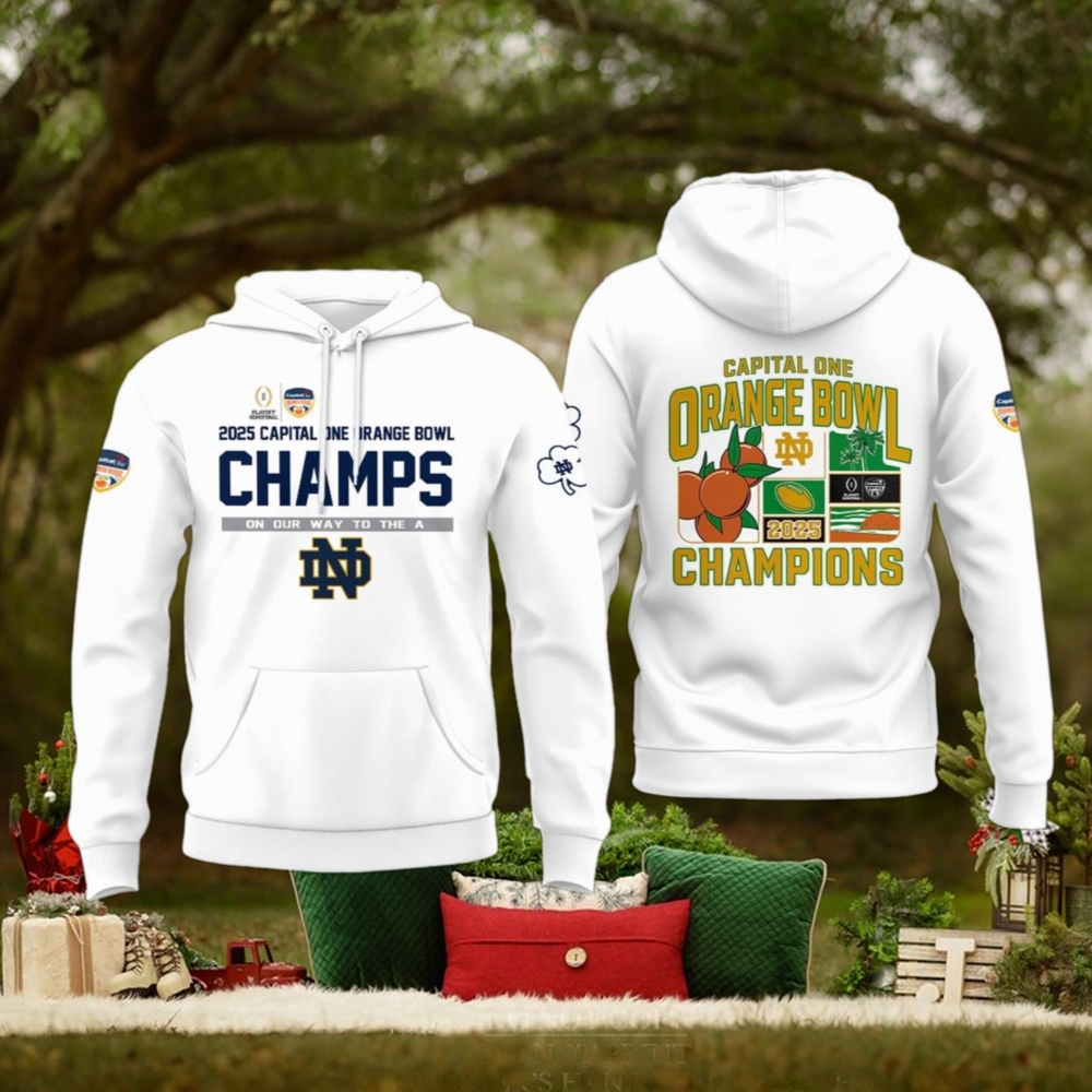 Notre Dame Fighting Irish Winner 2025 Orange Bowl Champions New Edition Hoodie Notre Dame Fighting Irish Winner 2025 Orange Bowl Champions New Edition Hoodie