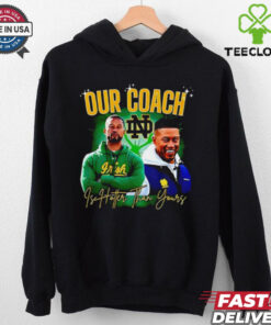 Notre Dame Fighting Irish our coach is hotter than yours graphic shirt