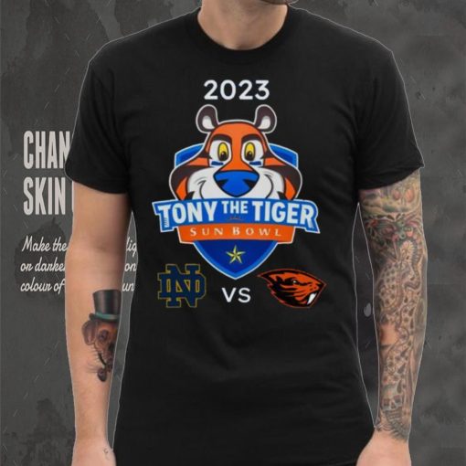 Notre Dame Fighting Irish vs Oregon State Beavers 2023 Tony The Tiger Sun Bowl hoodie, sweater, longsleeve, shirt v-neck, t-shirt